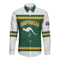 Custom Hockey Australia Long Sleeve Button Shirt Kookaburras Go Champions