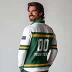 Custom Hockey Australia Long Sleeve Polo Shirt Kookaburras Go Champions