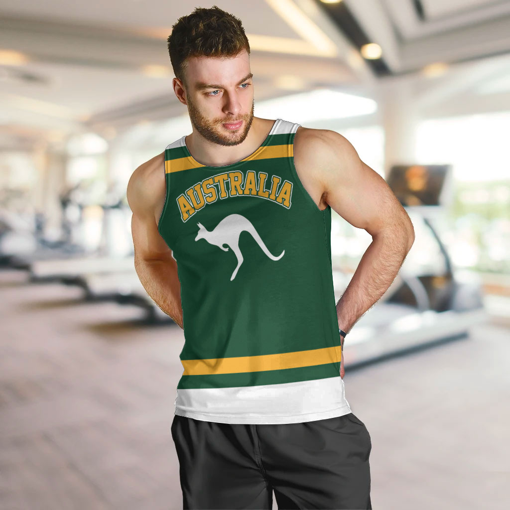 Custom Hockey Australia Men Tank Top Kookaburras Go Champions