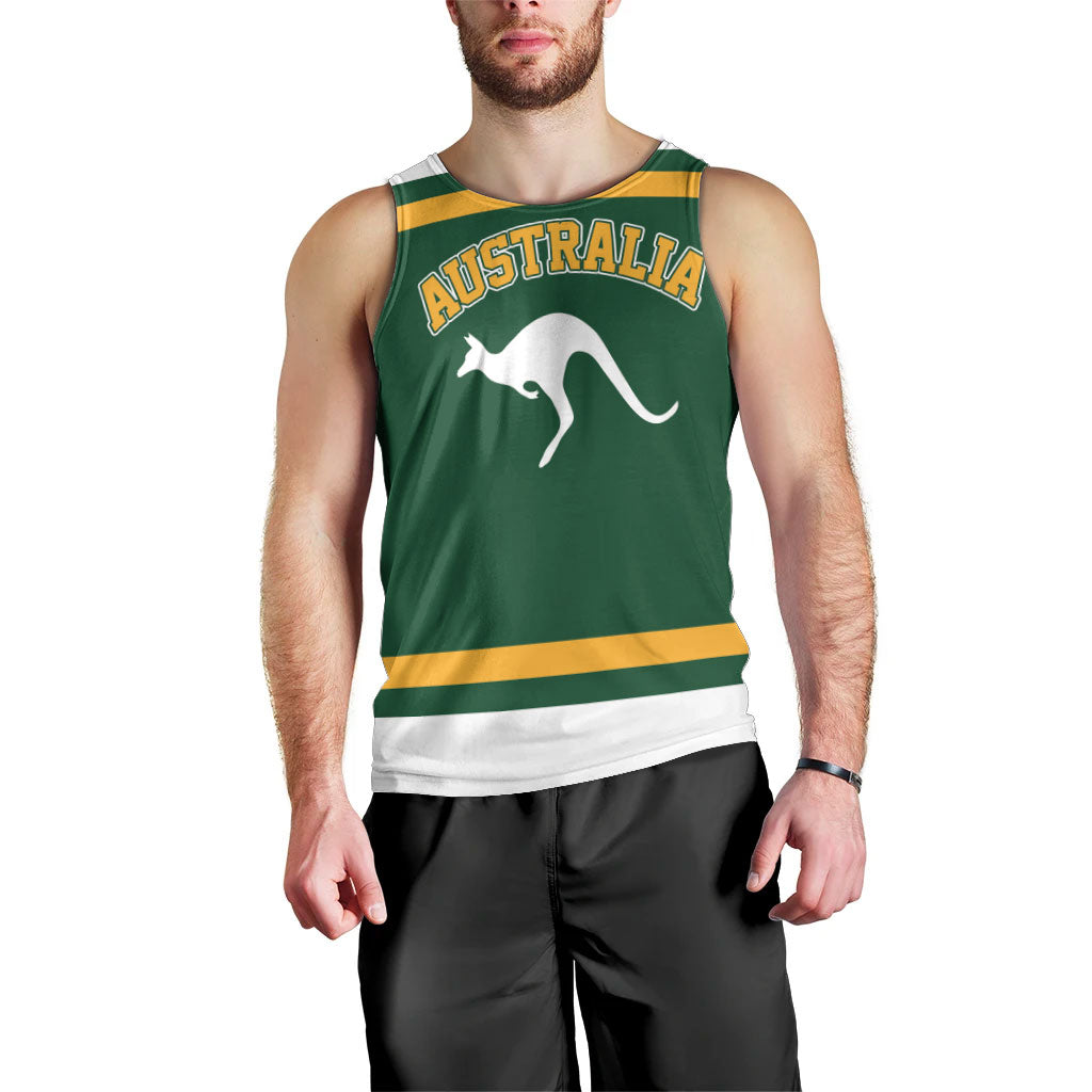 Custom Hockey Australia Men Tank Top Kookaburras Go Champions