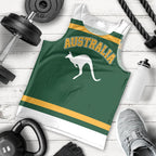 Custom Hockey Australia Men Tank Top Kookaburras Go Champions