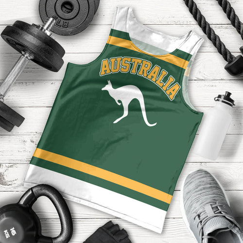 Custom Hockey Australia Men Tank Top Kookaburras Go Champions