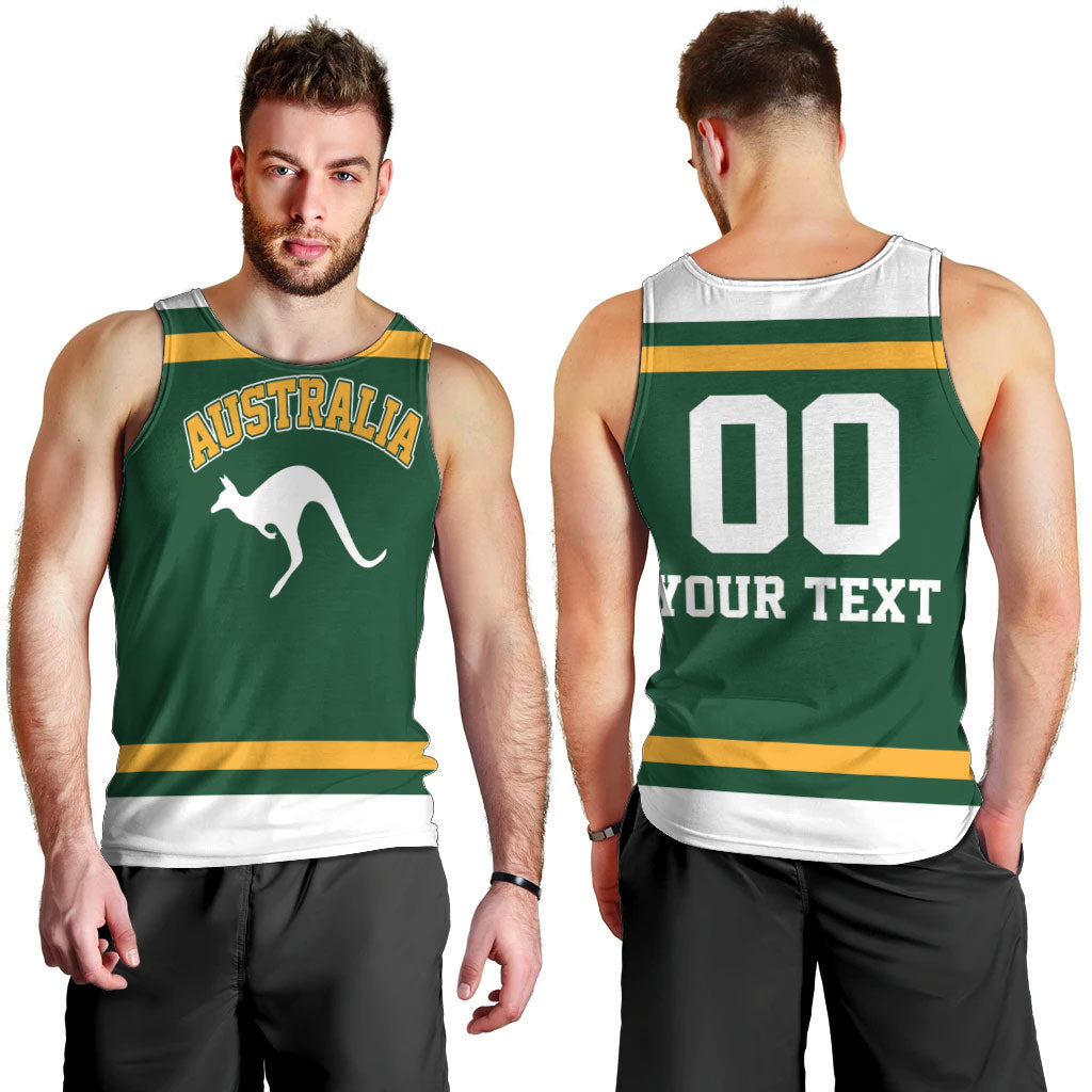 Custom Hockey Australia Men Tank Top Kookaburras Go Champions