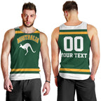 Custom Hockey Australia Men Tank Top Kookaburras Go Champions