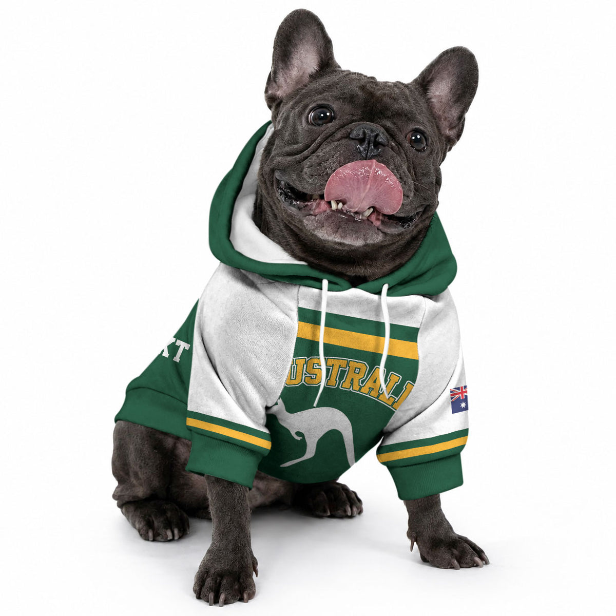 Custom Hockey Australia Pet Hoodie Kookaburras Go Champions