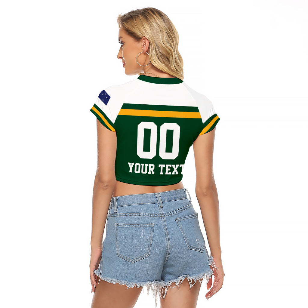 Custom Hockey Australia Raglan Cropped T Shirt Kookaburras Go Champions