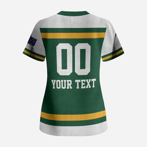 Custom Hockey Australia Scrub Top Kookaburras Go Champions
