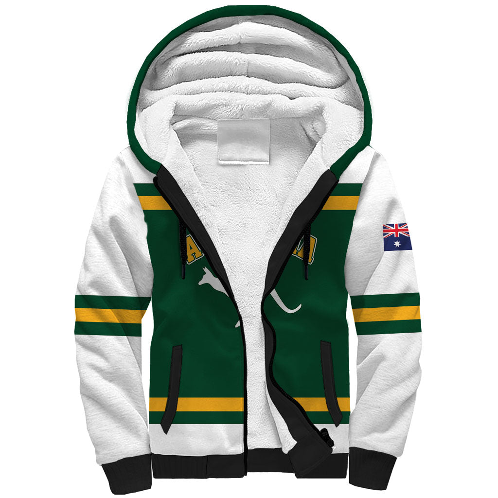 Custom Hockey Australia Sherpa Hoodie Kookaburras Go Champions