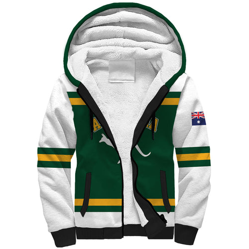 Custom Hockey Australia Sherpa Hoodie Kookaburras Go Champions