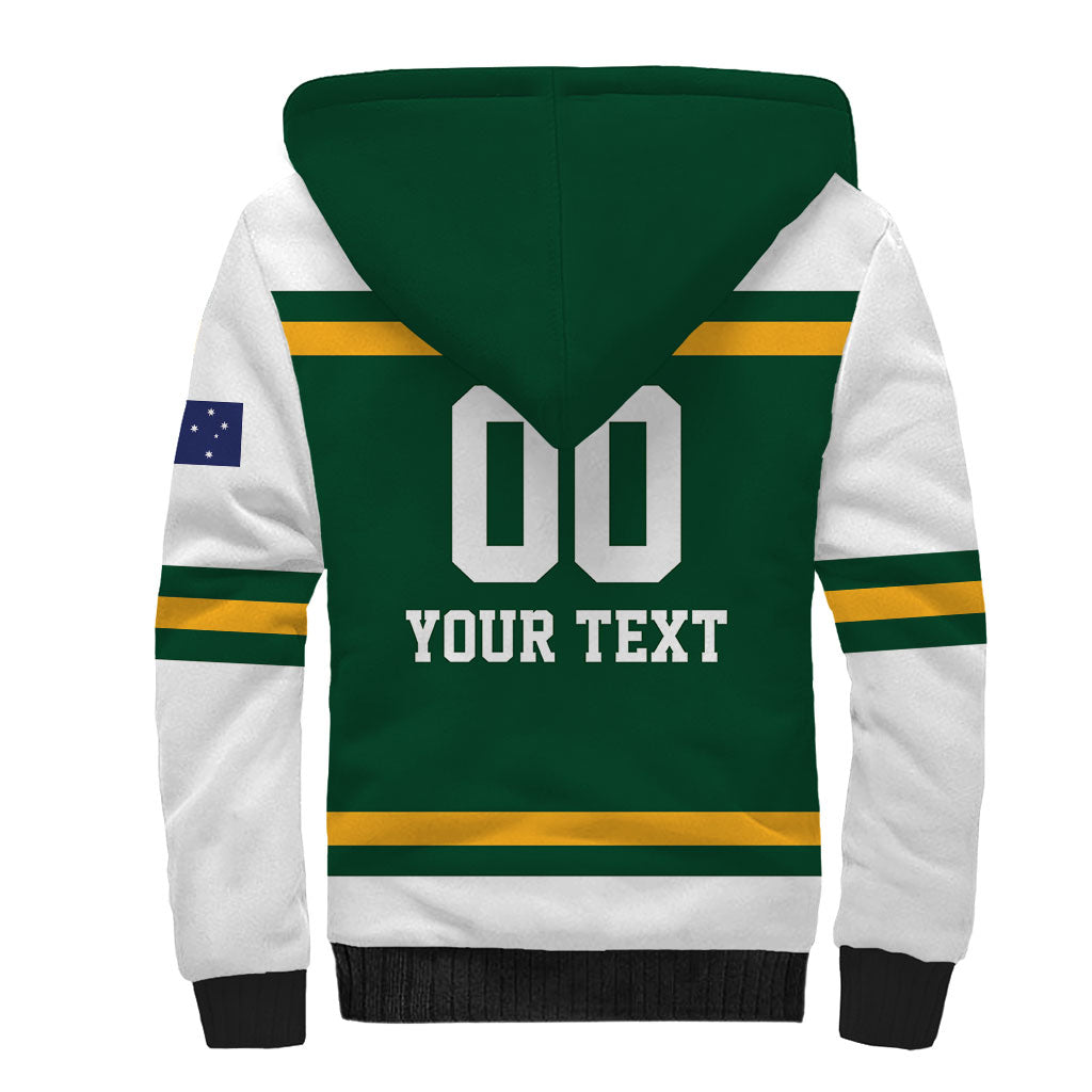 Custom Hockey Australia Sherpa Hoodie Kookaburras Go Champions