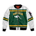 Custom Hockey Australia Sleeve Zip Bomber Jacket Kookaburras Go Champions