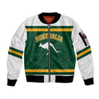 Custom Hockey Australia Sleeve Zip Bomber Jacket Kookaburras Go Champions