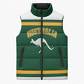 Custom Hockey Australia Sleeveless Puffer Jacket Kookaburras Go Champions