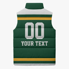 Custom Hockey Australia Sleeveless Puffer Jacket Kookaburras Go Champions