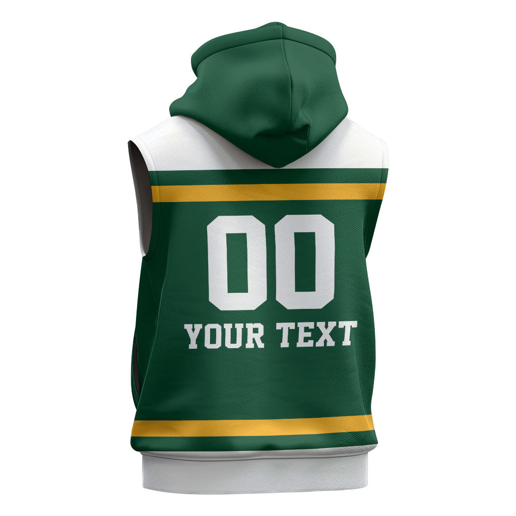 Custom Hockey Australia Sleeveless Zip Hoodie Kookaburras Go Champions