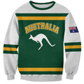 Custom Hockey Australia Sweatshirt Kookaburras Go Champions