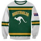 Custom Hockey Australia Sweatshirt Kookaburras Go Champions