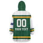 Custom Hockey Australia Wearable Blanket Hoodie Kookaburras Go Champions