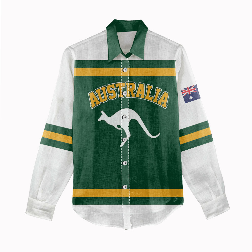 Custom Hockey Australia Women Casual Shirt Kookaburras Go Champions