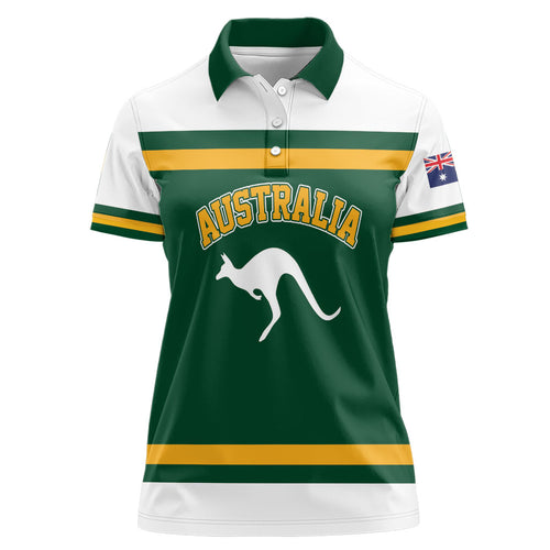 Custom Hockey Australia Women Polo Shirt Kookaburras Go Champions