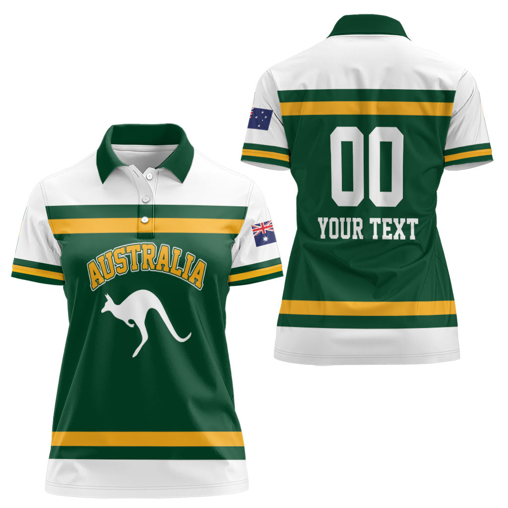 Custom Hockey Australia Women Polo Shirt Kookaburras Go Champions