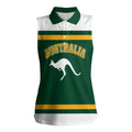 Custom Hockey Australia Women Sleeveless Polo Shirt Kookaburras Go Champions