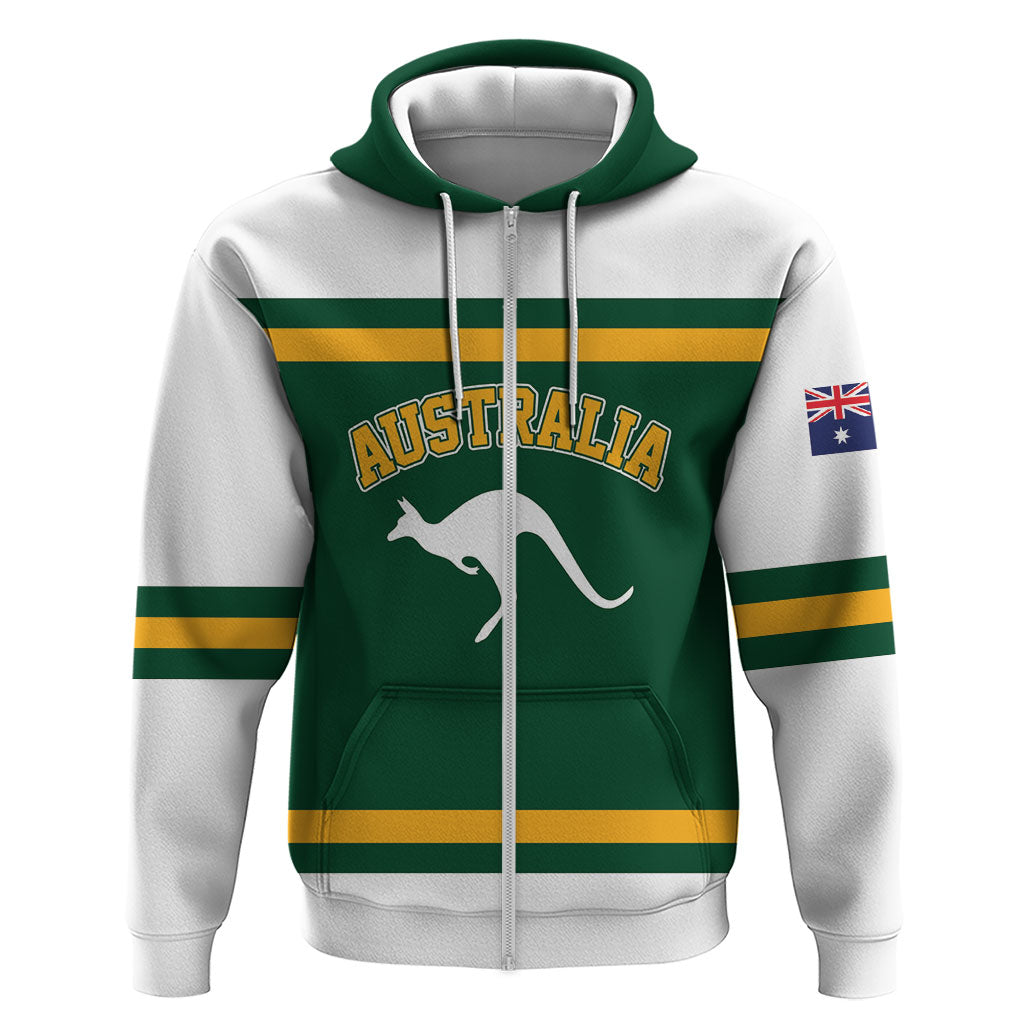 Custom Hockey Australia Zip Hoodie Kookaburras Go Champions