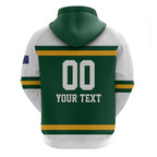 Custom Hockey Australia Zip Hoodie Kookaburras Go Champions