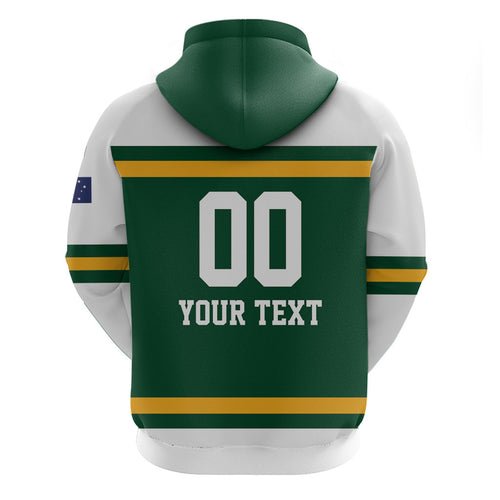 Custom Hockey Australia Zip Hoodie Kookaburras Go Champions