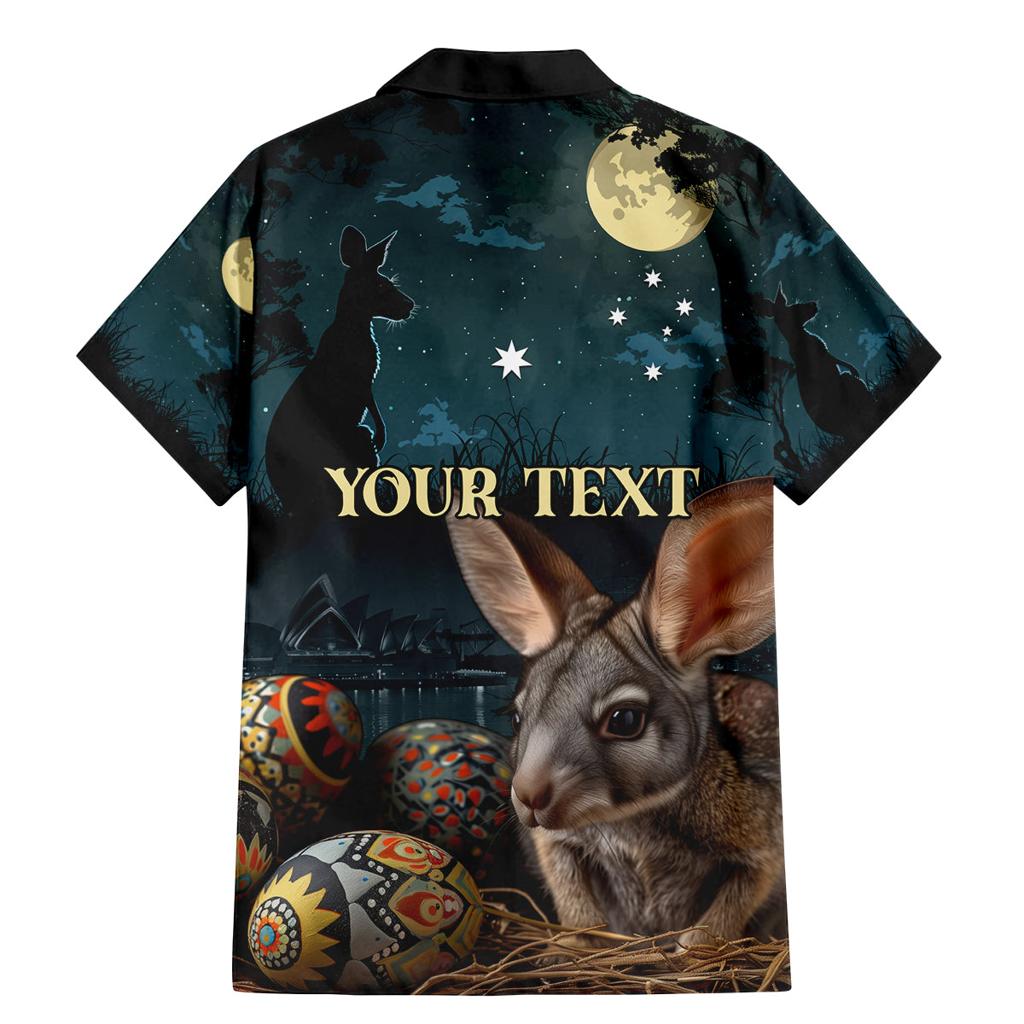 Australia Easter 2024 Family Matching Mermaid Dress and Hawaiian Shirt Bunny With Aboriginal Eggs At Starry Night