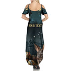 Australia Easter 2024 Summer Maxi Dress Bunny With Aboriginal Eggs At Starry Night