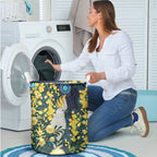 Australia Golden Wattle Laundry Basket Aussie Cockatoo Aboriginal Art