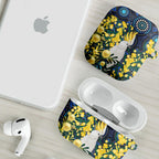 Australia Golden Wattle AirPods Case Aussie Cockatoo Aboriginal Art