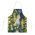 Australia Golden Wattle Apron Aussie Cockatoo Aboriginal Art