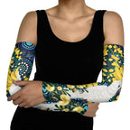 Australia Golden Wattle Arm Sleeves Aussie Cockatoo Aboriginal Art