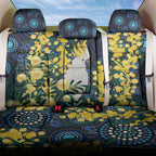 Australia Golden Wattle Back Car Seat Cover Aussie Cockatoo Aboriginal Art