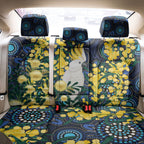 Australia Golden Wattle Back Car Seat Cover Aussie Cockatoo Aboriginal Art