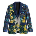 Australia Golden Wattle Blazer Aussie Cockatoo Aboriginal Art