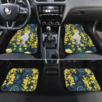 Australia Golden Wattle Car Mats Aussie Cockatoo Aboriginal Art