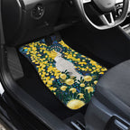 Australia Golden Wattle Car Mats Aussie Cockatoo Aboriginal Art