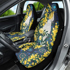 Australia Golden Wattle Car Seat Cover Aussie Cockatoo Aboriginal Art