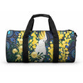 Australia Golden Wattle Duffle Bag Aussie Cockatoo Aboriginal Art
