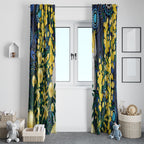 Australia Golden Wattle Window Curtain Aussie Cockatoo Aboriginal Art