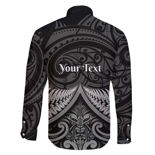 Personalised Toitu Te Tiriti Aotearoa Silver Fern Family Matching Off Shoulder Short Dress and Hawaiian Shirt New Zealand Maori Pattern