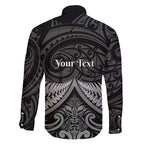 Personalised Toitu Te Tiriti Aotearoa Silver Fern Family Matching Short Sleeve Bodycon Dress and Hawaiian Shirt New Zealand Maori Pattern