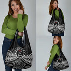Toitu Te Tiriti Aotearoa Silver Fern Grocery Bag New Zealand Maori Pattern
