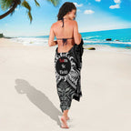 Toitu Te Tiriti Aotearoa Silver Fern Sarong New Zealand Maori Pattern