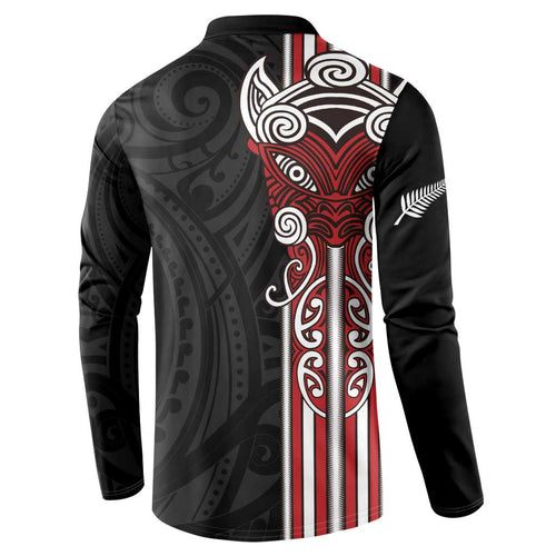 Toitu Te Reo Maori Toitu Te Whenua Toitu Te Tiriti Button Sweatshirt Maori Warrior New Zealand