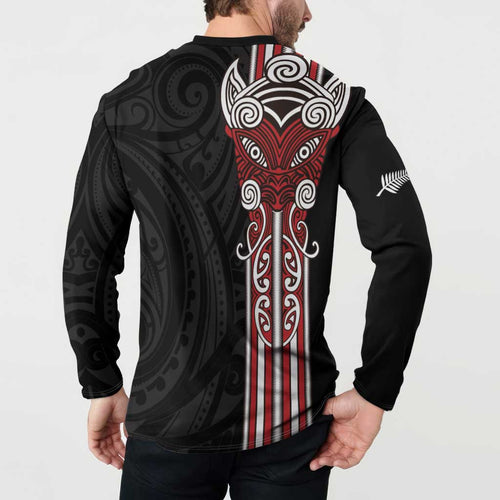 Toitu Te Reo Maori Toitu Te Whenua Toitu Te Tiriti Button Sweatshirt Maori Warrior New Zealand