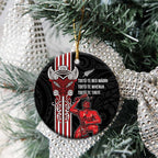 Toitu Te Reo Maori Toitu Te Whenua Toitu Te Tiriti Ceramic Ornament Maori Warrior